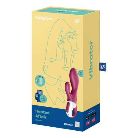 Вибратор-кролик Heated Affair Satisfyer с нагревом и с мобильным управлением